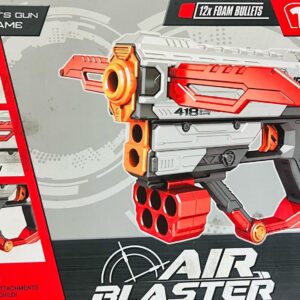 NERF Air Blaster (Red Color) With 12 Bullets